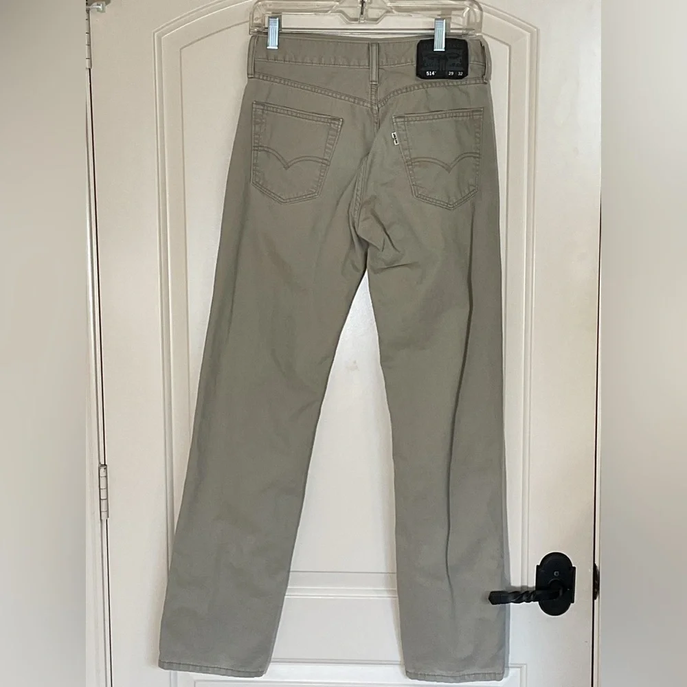 Levi 514 Khaki Denim Pants Jeans - 29 X 32